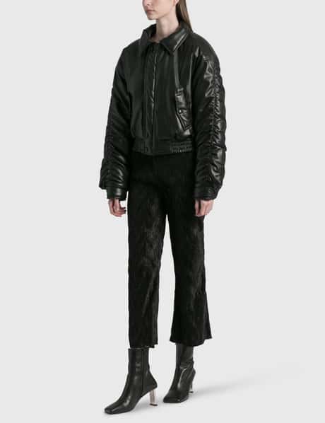 Nanushka - Aida Vegan Leather Bomber Jacket | HBX - ハイプビースト 