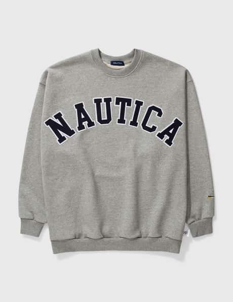 Nautica JP Arch Logo Crewneck Sweatshirt -HBX LTD-