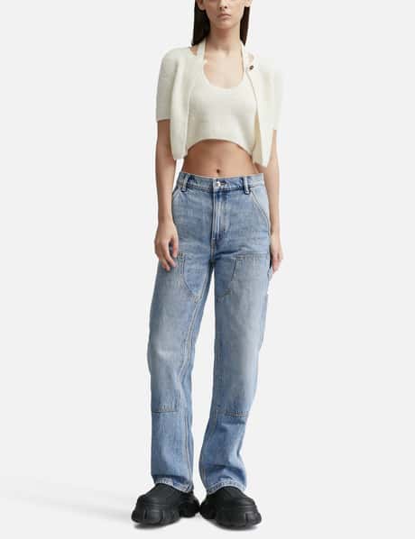 T By Alexander Wang - Layered Boxer Skater Jean In Denim