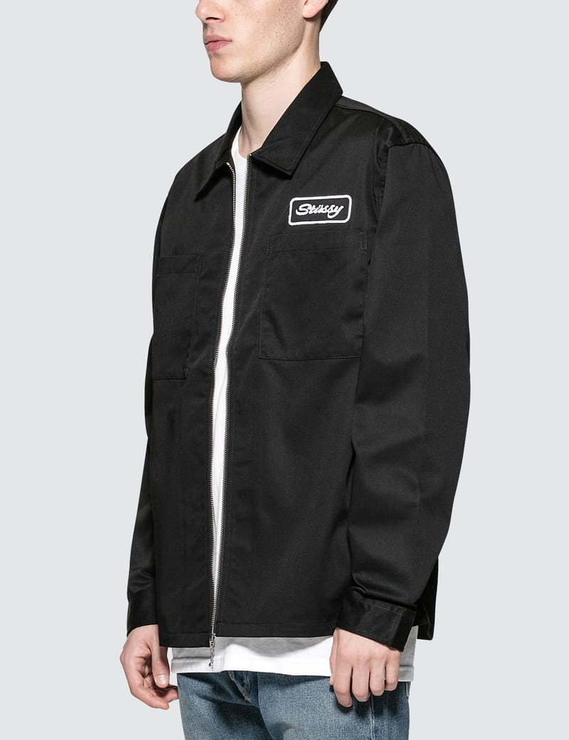 Stussy - Full Zip Work L/S Shirt | HBX 