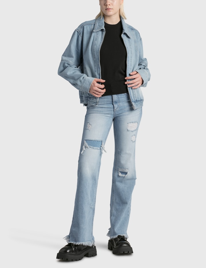 Ripped Bootcut Jeans Placeholder Image