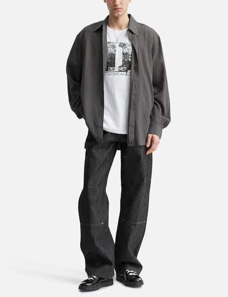D Accent Crack Logo T-Shirts White view 14