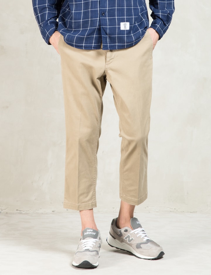 Beige  9/L Millitary Chino Pants Faded "JESSEE" Placeholder Image