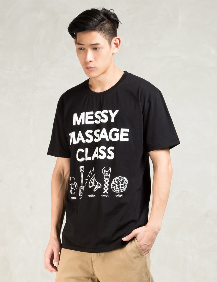 Black S/S Messy Message Class T-Shirt Placeholder Image