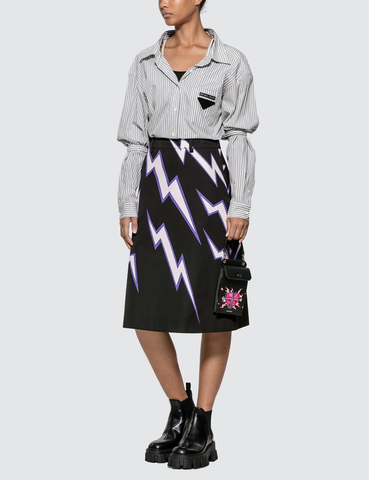 Printed Poplin Skirt Placeholder Image