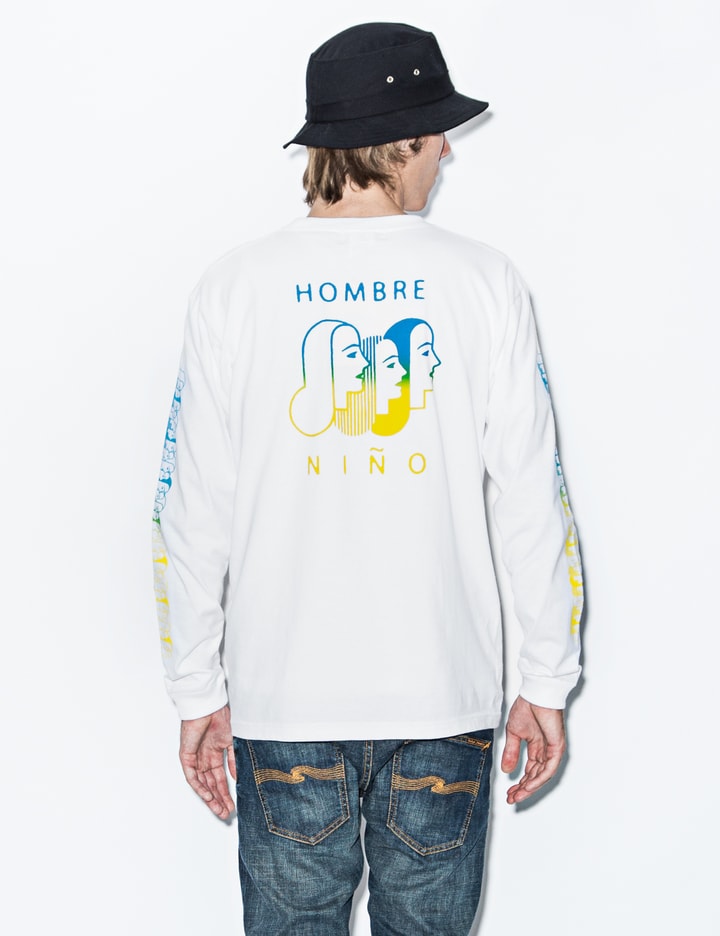 White Fmily Print L/S T-Shirt Placeholder Image