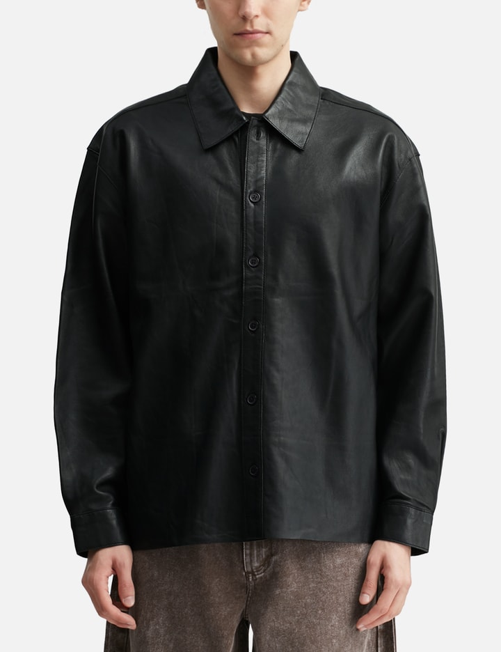 Beach Brains Float Overshirt In Black