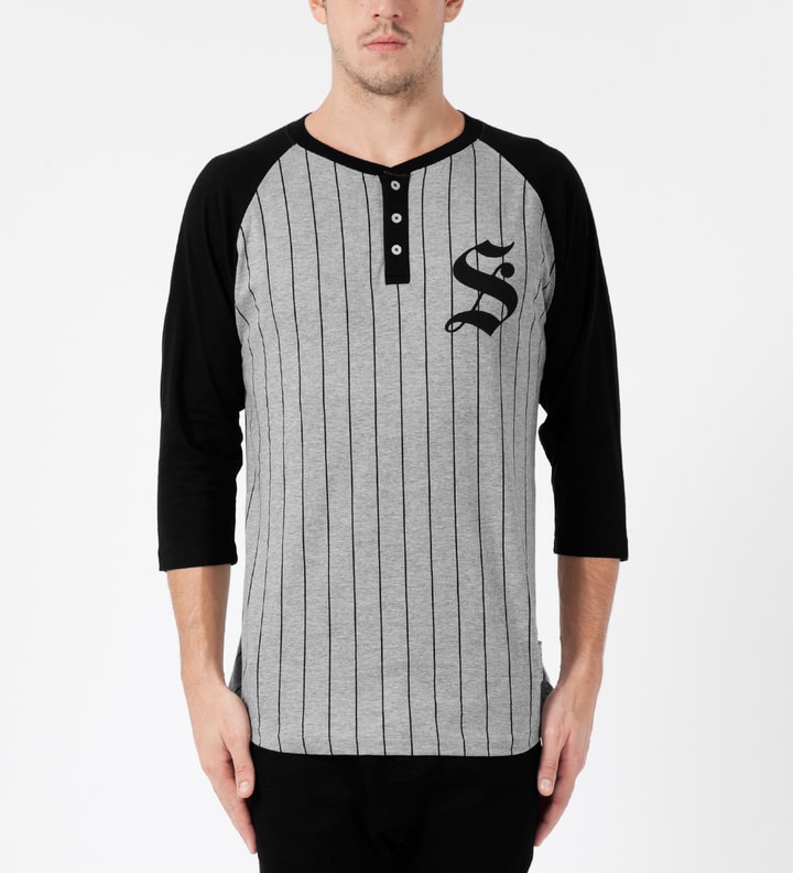 Black Henley Baseball ¾ T-Shirt Placeholder Image