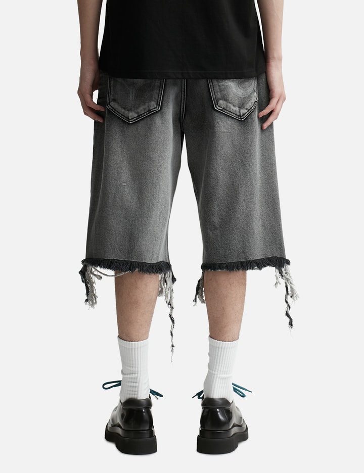 DOUBLE KNEE DENIM SHORTS Placeholder Image
