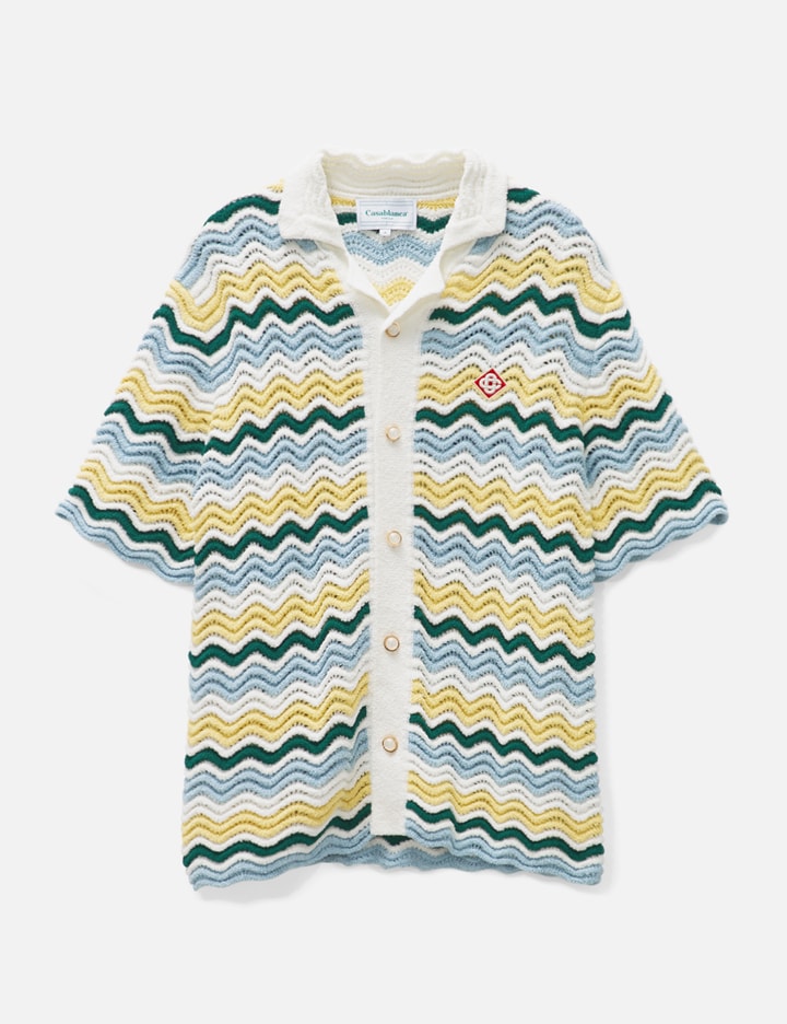 CASABLANCA WAVY BOUCLE SHIRT