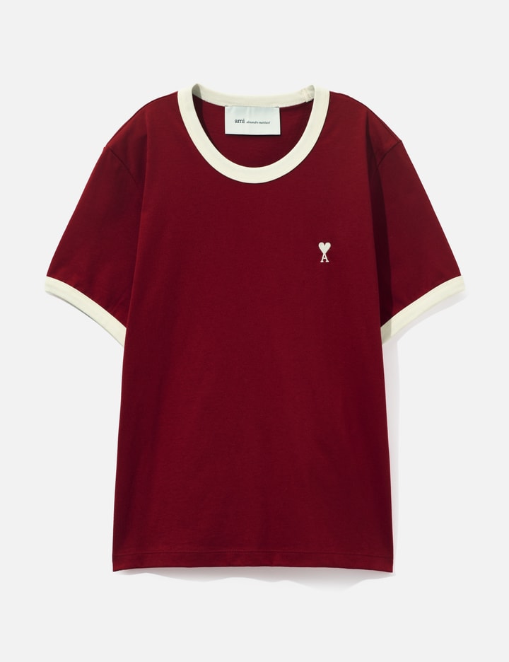 Ami Contrasted Cotton T-Shirt With Ami De Coeur