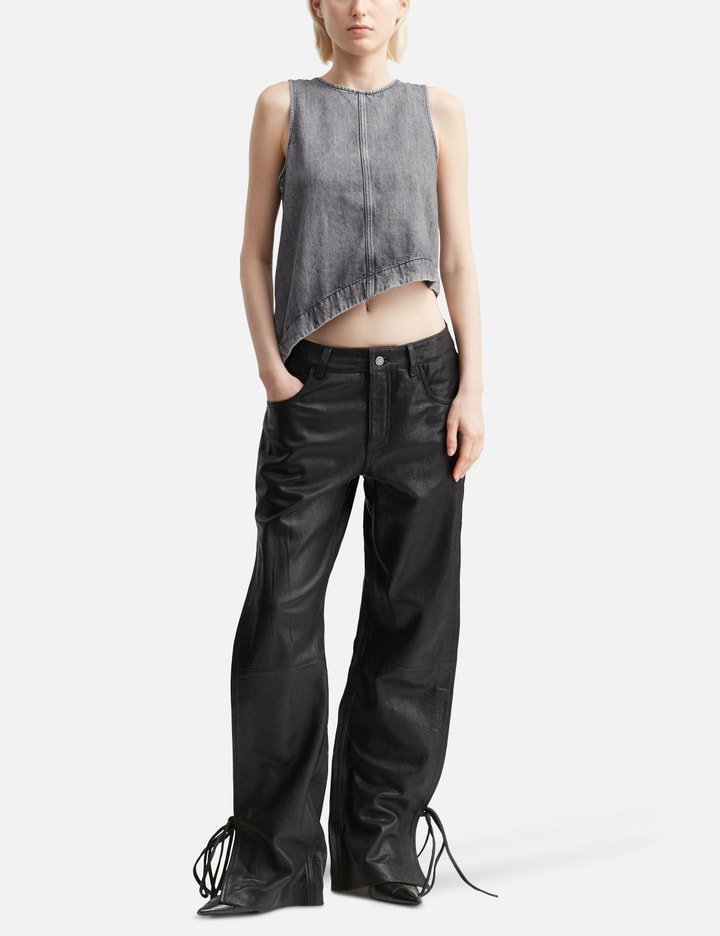 Baggy String Leather Trousers Placeholder Image