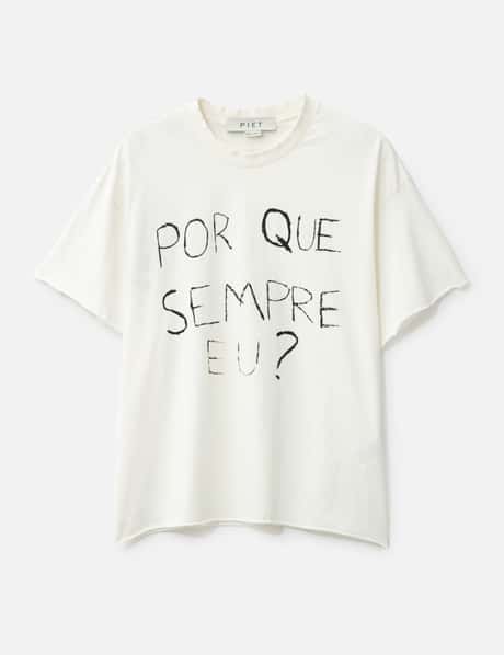 PIET Por Que Sempre Eu? Raw Edge T-shirt