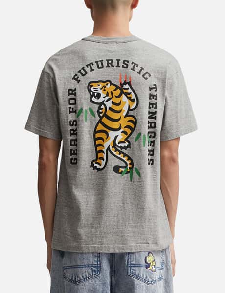 Human Made Pocket #2 Back Tiger Print T-shirt In White