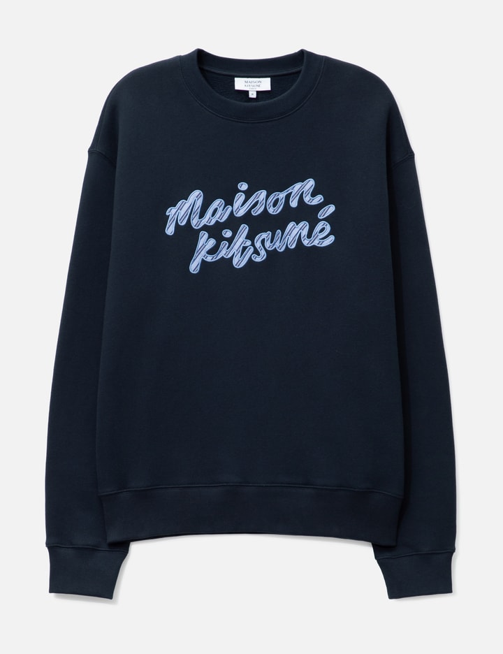 Maison Kitsuné Handwriting Striped Comfort Sweatshirt Placeholder Image