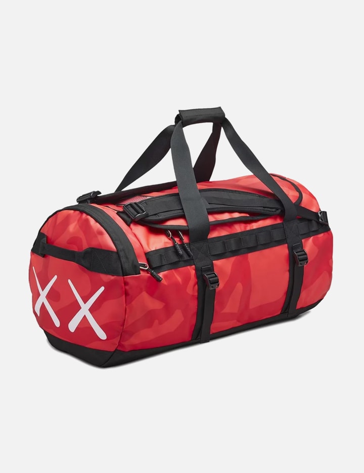 KAWS x The North Face Medium Basecamp Duffle in Brilliant Coral Placeholder Image