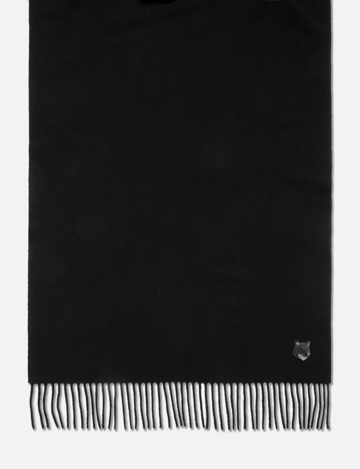 Shop Maison Kitsuné Bold Fox Head Scarf In Black