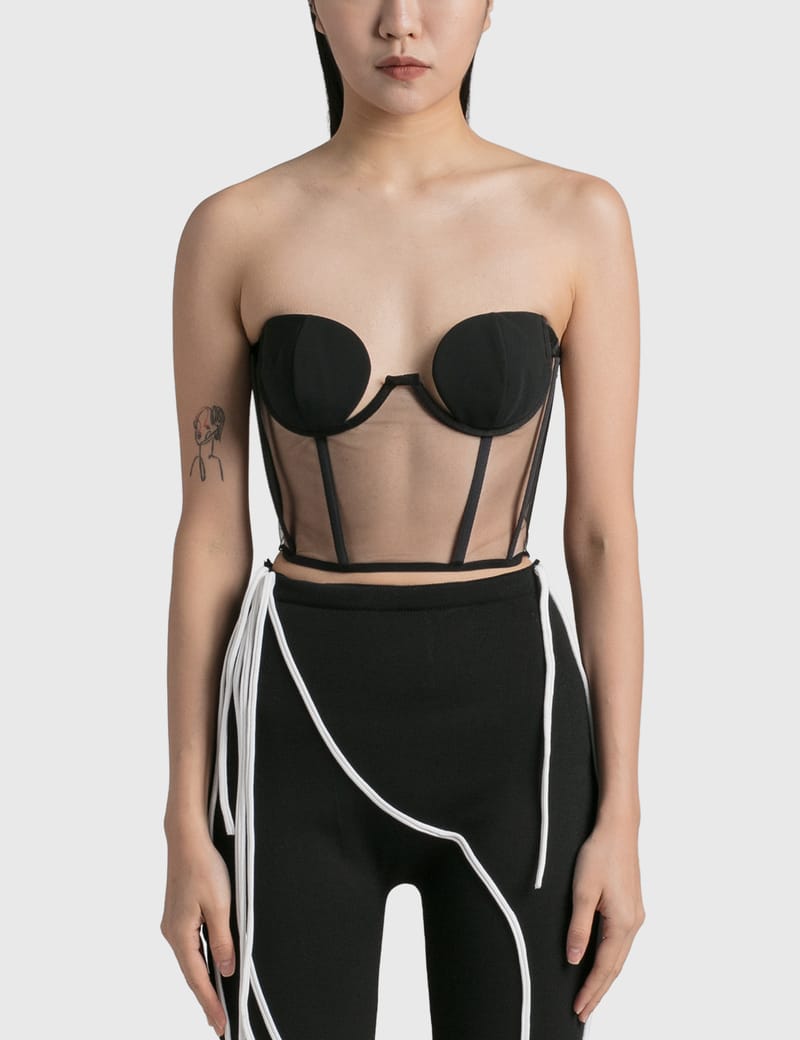 cropped bustier