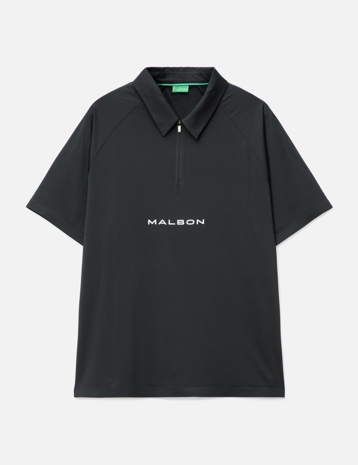 Malbon Golf Malbon Performance Zip Raglan Polo