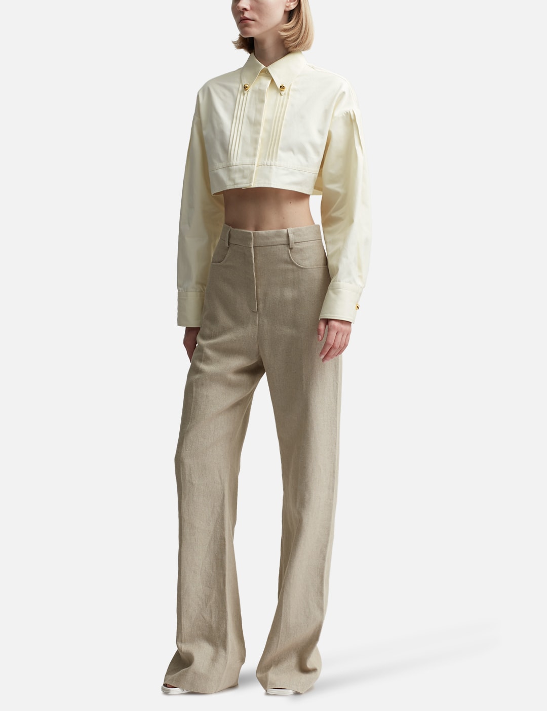 Cropped Poplin Jacket view 12