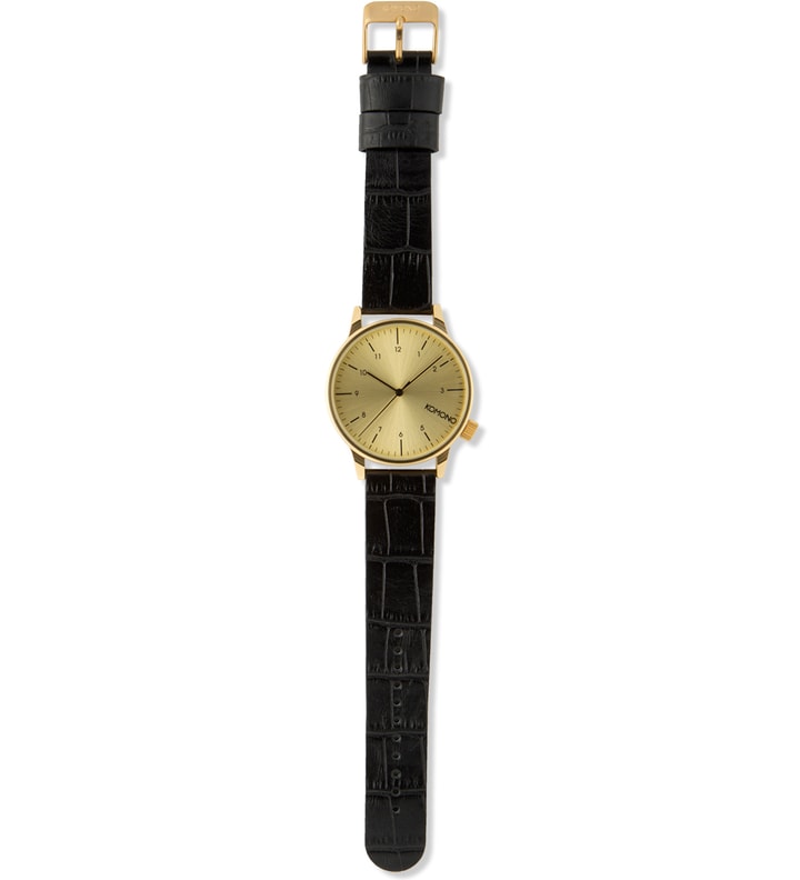 Black/Gold Croc Winston Monte Carlo Watch Placeholder Image