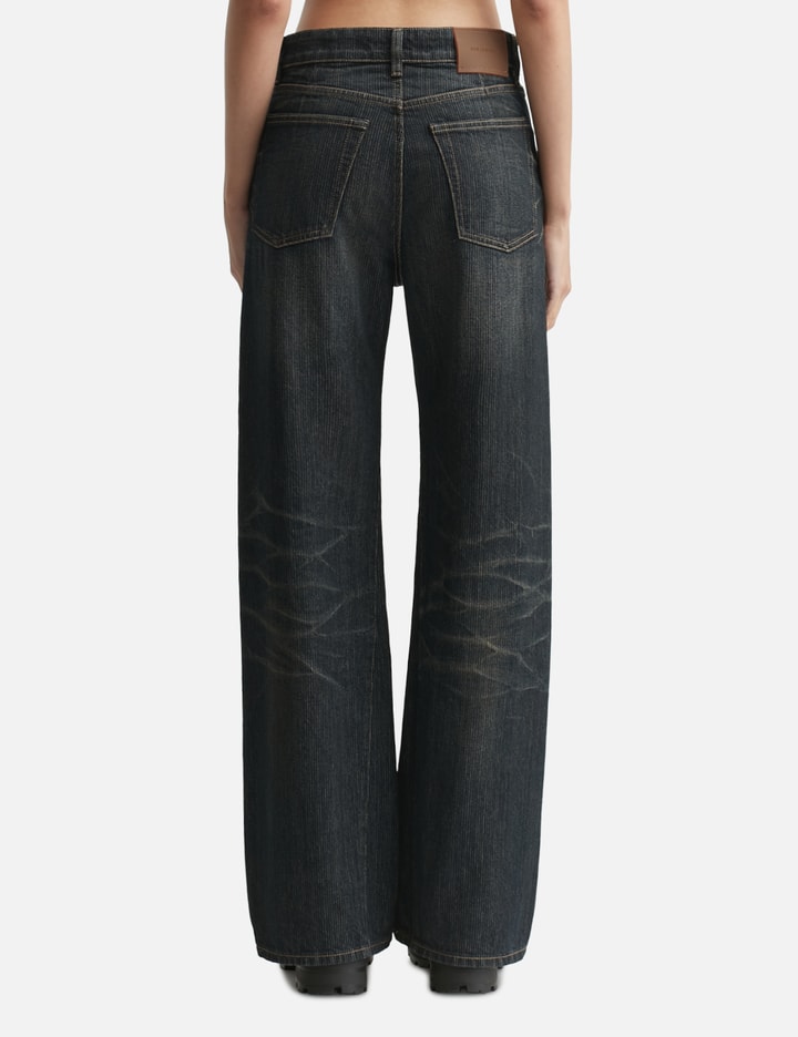 Our Legacy Navy Treble Cut Jeans In Multi