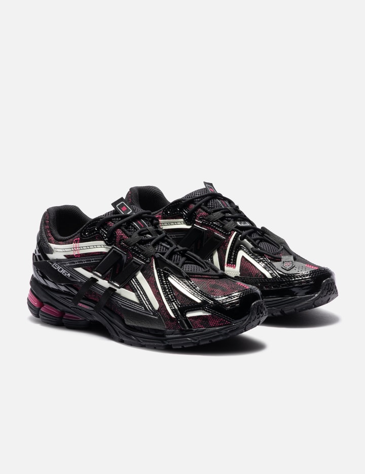 New Balance Mesh Panel Sneakers Rubber Outsole In Black