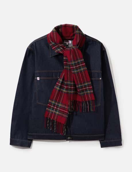 Charles Jeffrey Loverboy Scarf Denim Jacket
