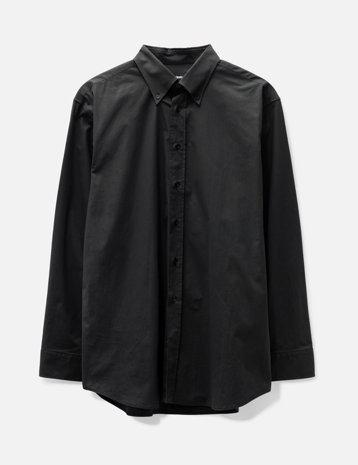 Raf Simons Embroidery Long Sleeves Shirt In Black