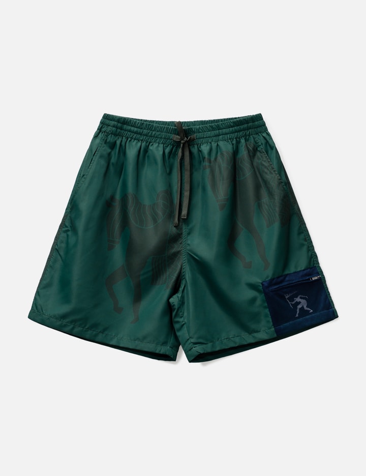 By Parra Short Horse Shorts In Green