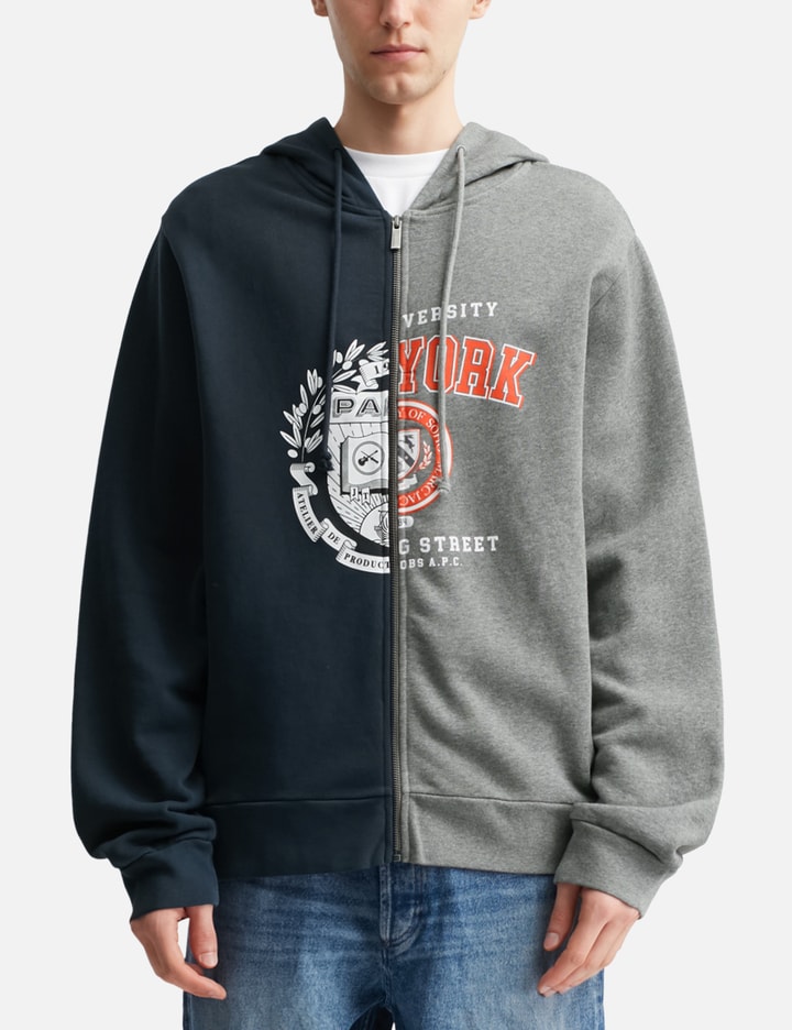 A.P.C. x Marc Jacobs Split Crest Zip-up Hoodie Placeholder Image