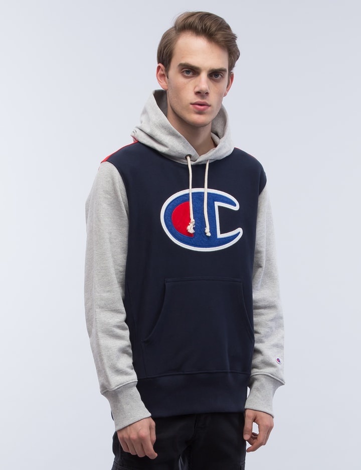 Tri-Color Oversize Logo Hoodie Placeholder Image