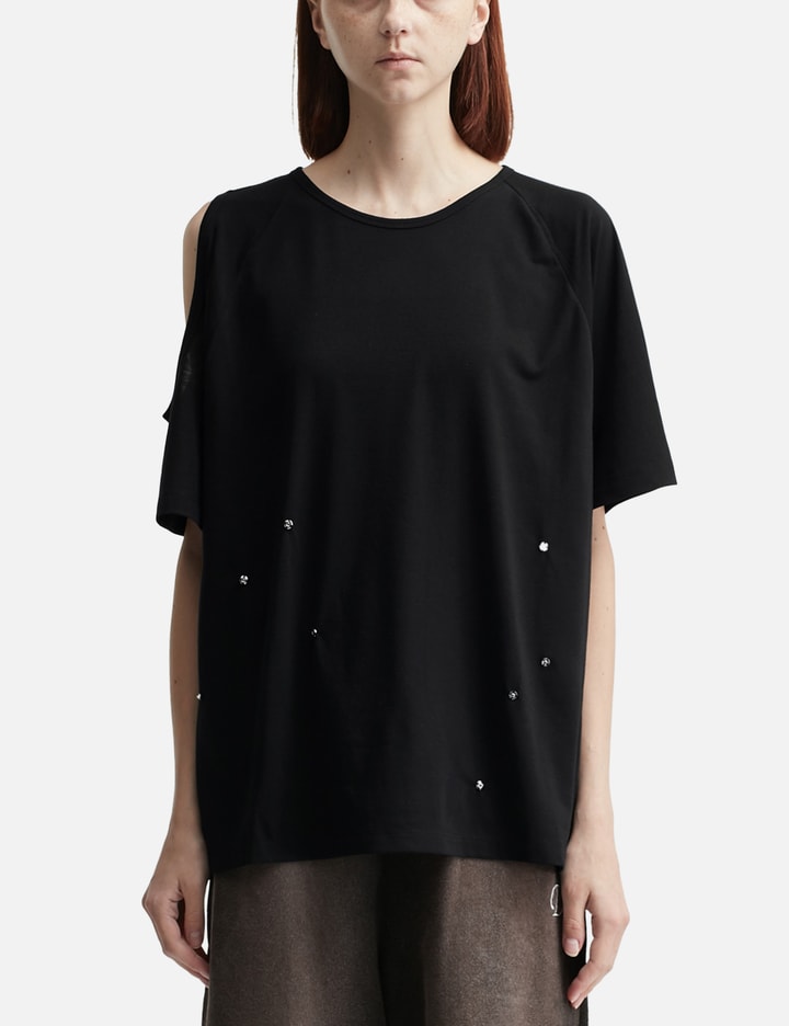 Deinet One-slit Snap T-shirts In Black In Black