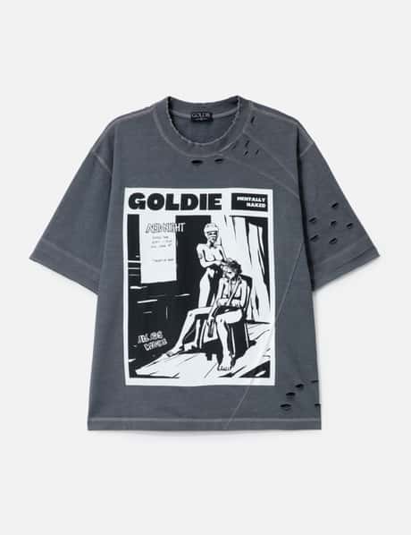 GOLDIE Acid Distressed Washed T-Shirt