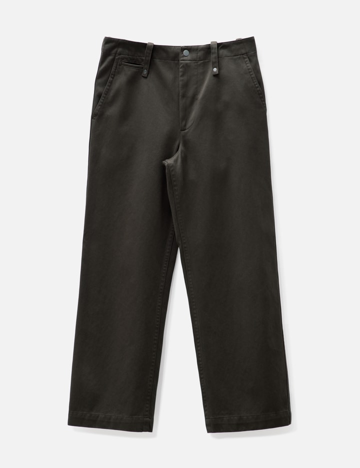 Burberry Cotton Trousers In Brown