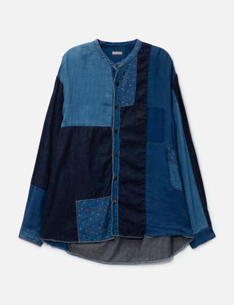 Kapital Indigo Patchwork Kathmandu Shirt