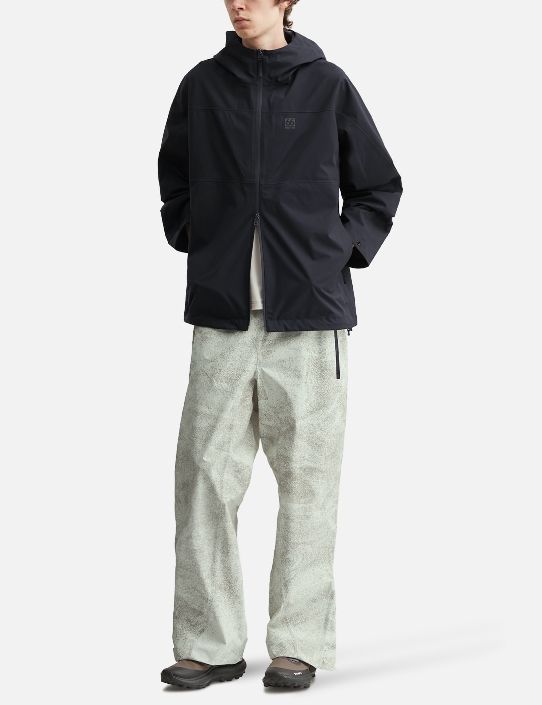 66°north Aðalvík Packable Rain Jacket In Brown