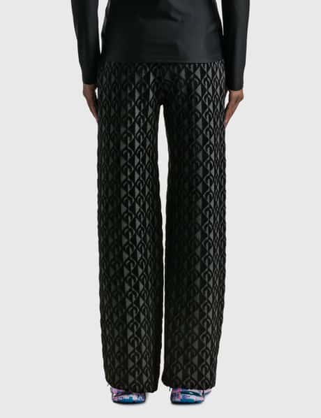 Marine Serre - Moon Lozenge Textured Knit Pants | HBX - Globally 