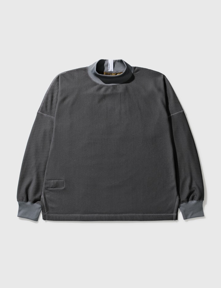 The Double-Face Waffle & Brushed Mesh Pullover Placeholder Image