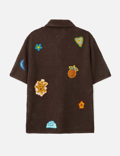 Motif Crochet Polo Shirt view 9
