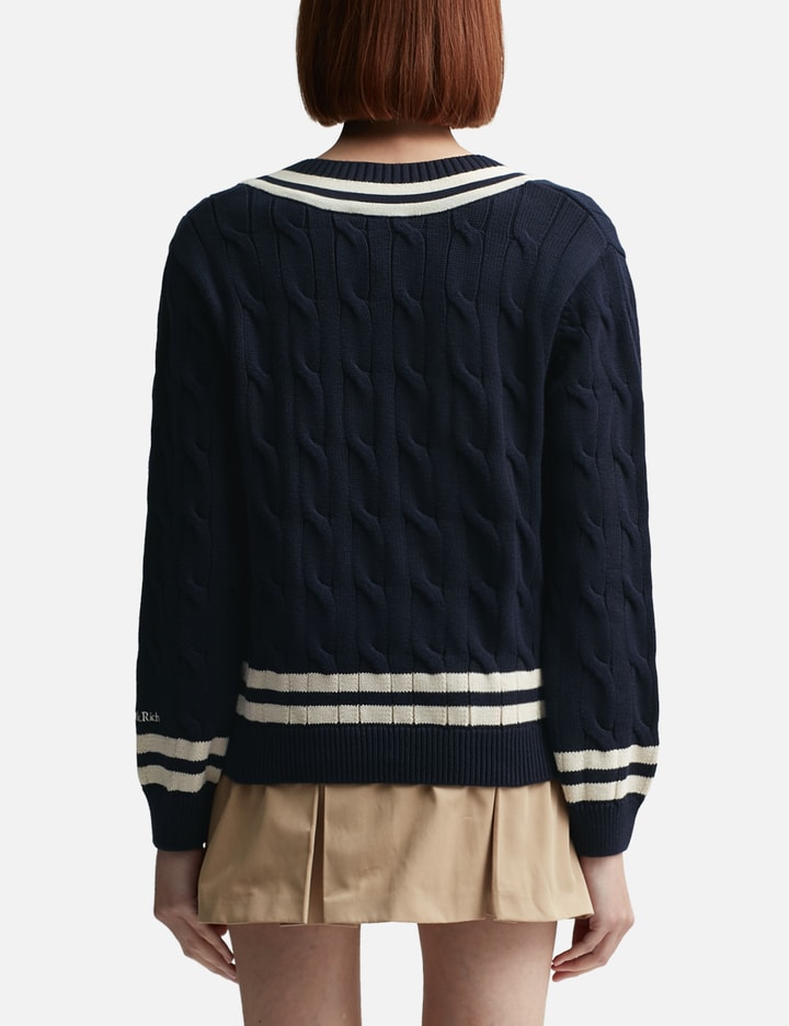 Yankees Serif Cableknit Sweater Placeholder Image