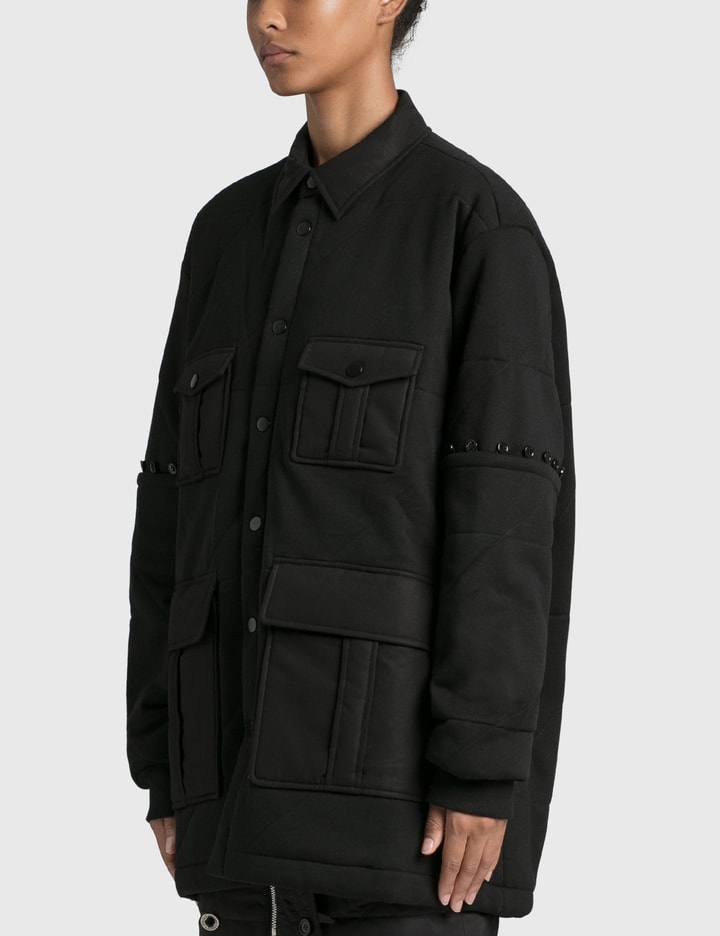 Quilted Button-off Sleeve Jacket Placeholder Image