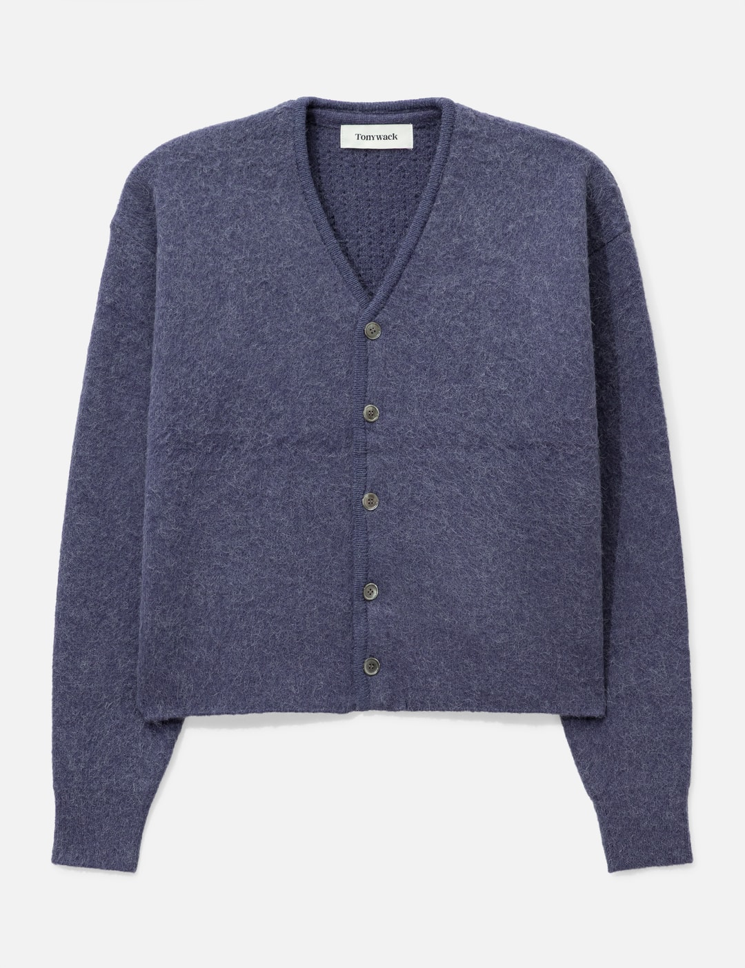 Brushed Mohair V-Neck Cardigan view 7