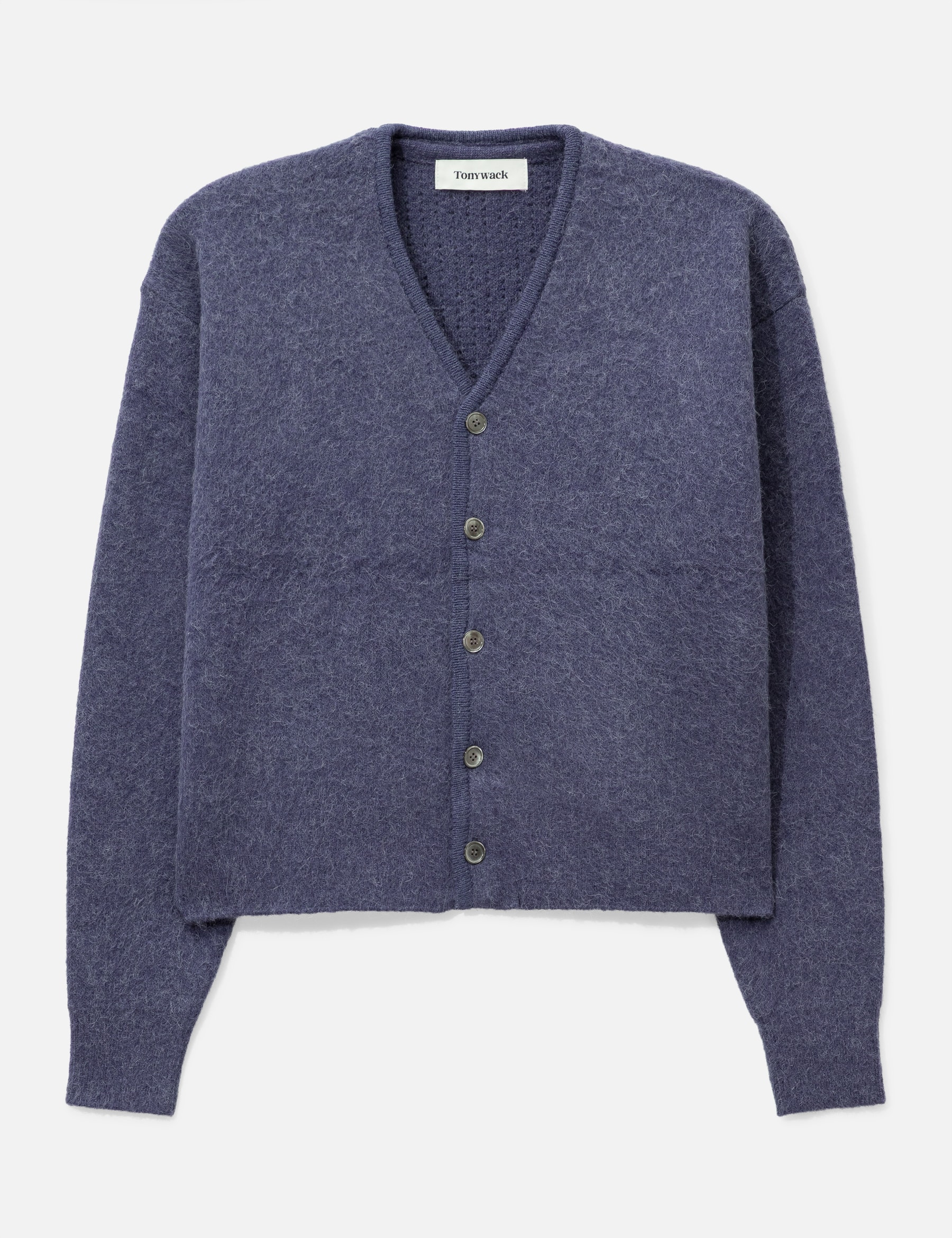 Brushed Mohair V-Neck Cardigan view 16