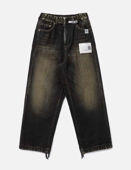 Maison Mihara Yasuhiro Amateur Sewn Like Wide Denim Pants