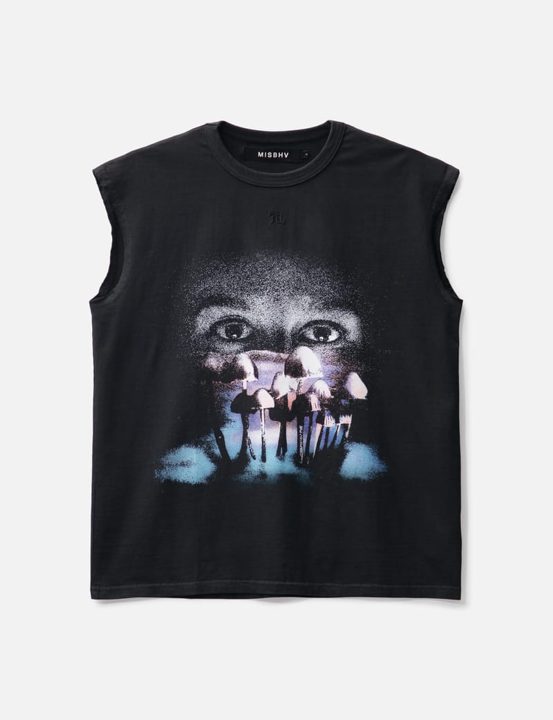 ミスビヘイブ レディース シャツ トップス MISBHV Laced Up Denim Corset Top MISBHV（ミスビヘイブ）の「Misbhv - ロゴプリント Tシャツ - women