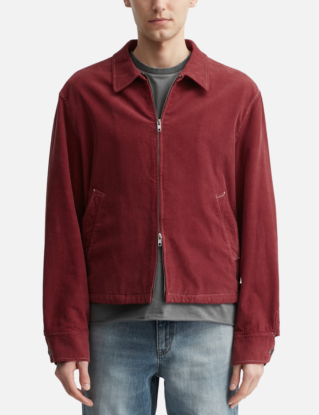Garment Dyed Corduroy Zip Jacket view 12
