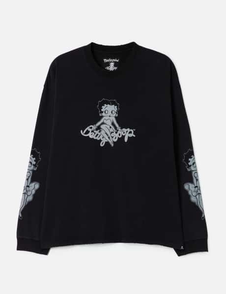 Mastermind World Mastermind World x X Betty Boop Damaged Long Sleeve T-shirt