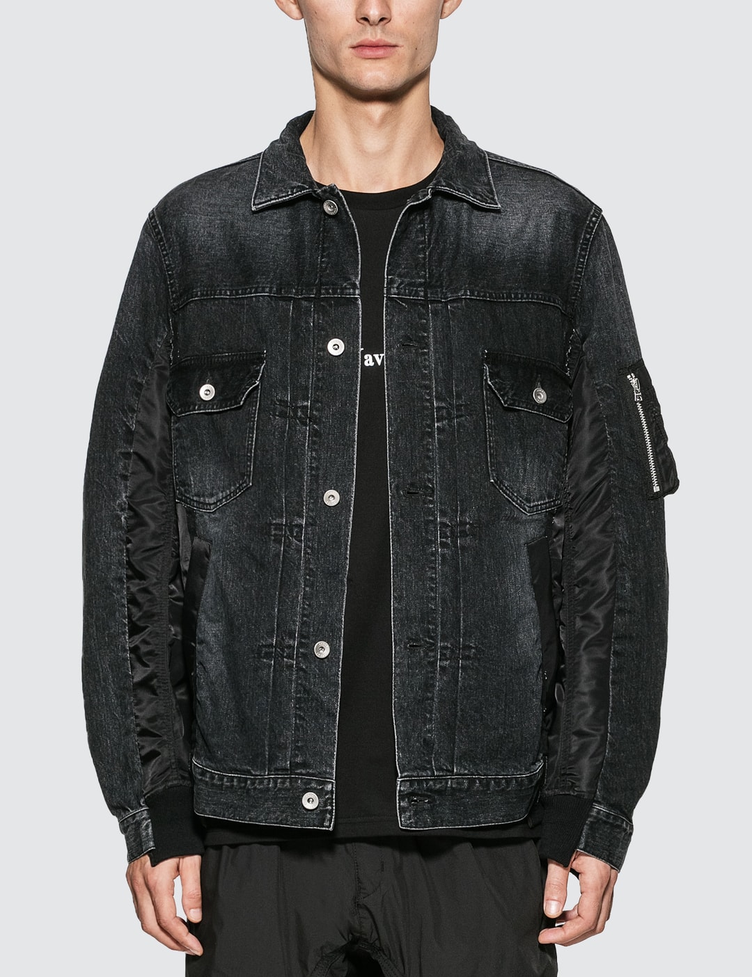 Sacai - MA-1 Denim Jacket | HBX