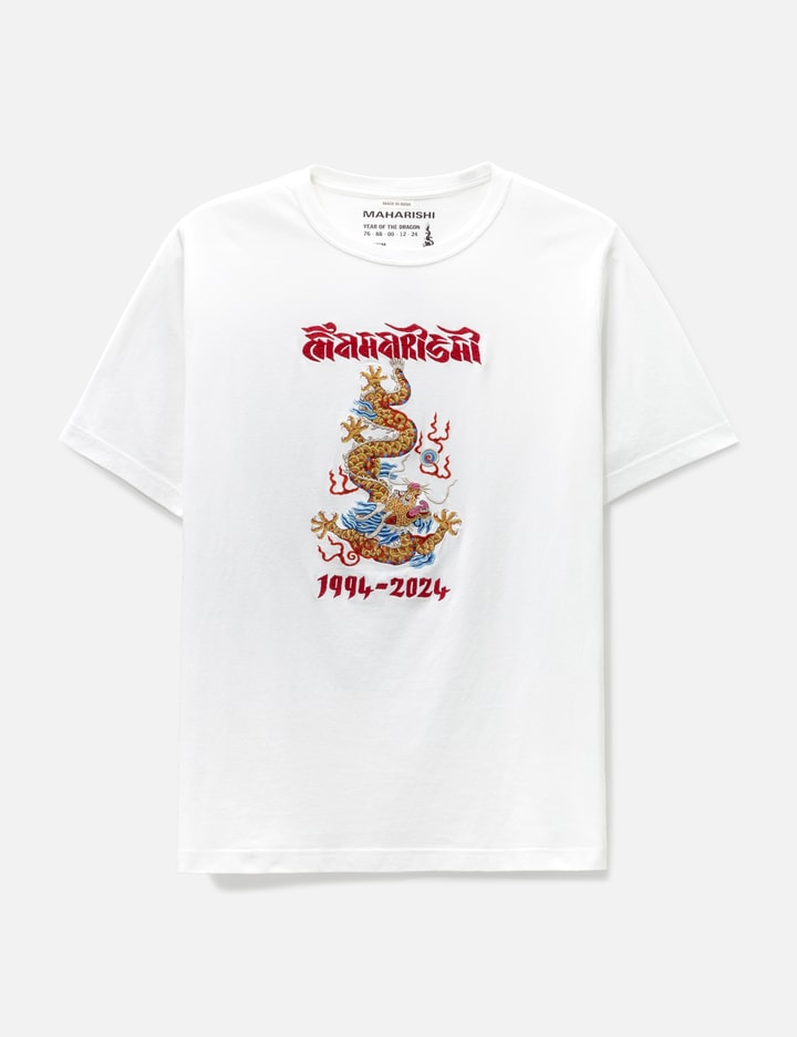 Maharishi Descending Dragon T-shirt In White